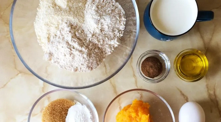Панкейки с тыквой на миндальном молоке: шаг 2