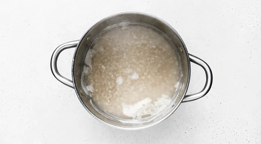 Перловка с фаршем и овощами: шаг 2