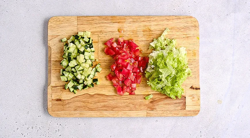 Пита с мясной котлетой: шаг 2