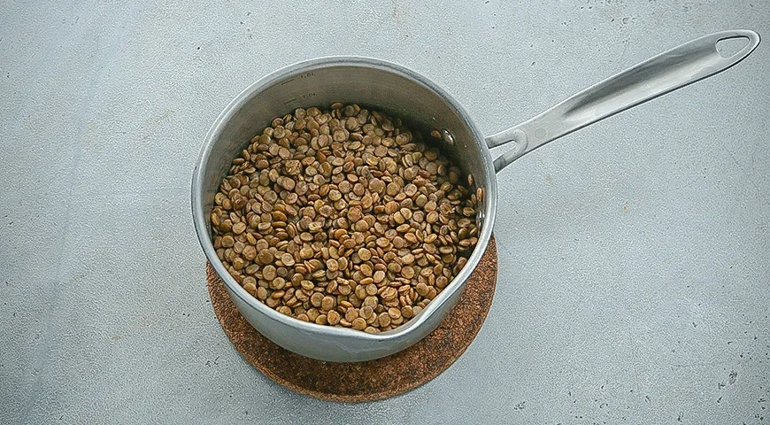 Постная запеканка с грибами и чечевицей: шаг 2