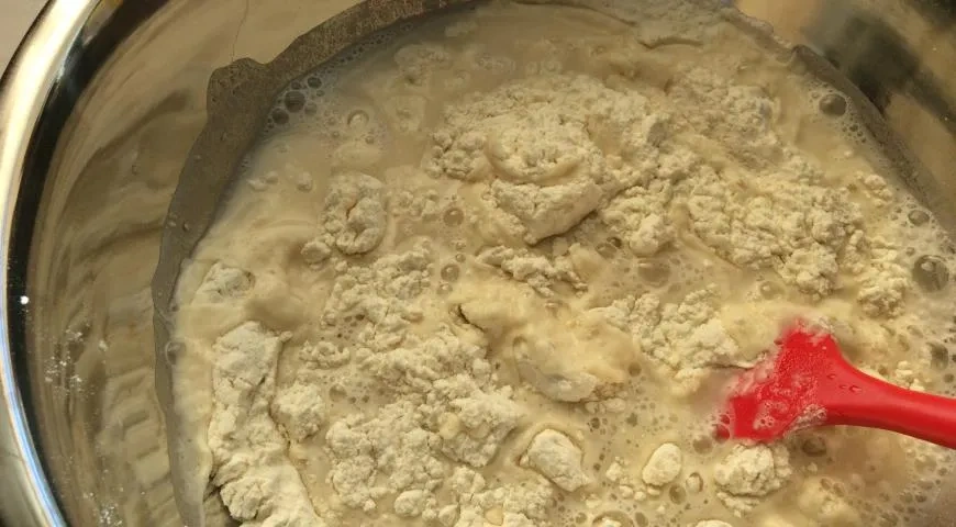 Постные Спасские пирожки с яблоками и грушами: шаг 2