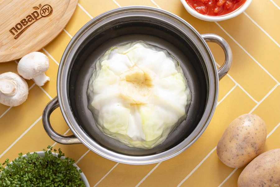 Шаг 2: Постных голубцов с картошкой