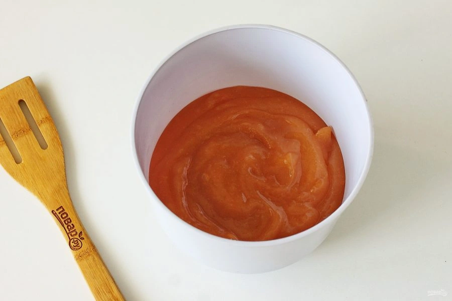 Шаг 2: Постный пирог с яблочным пюре