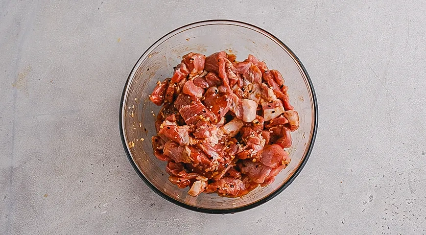 Пулькоги из свинины с рисом: шаг 2