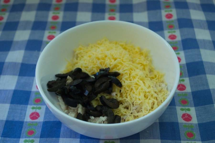 Шаг 2: Салат арбузная долька