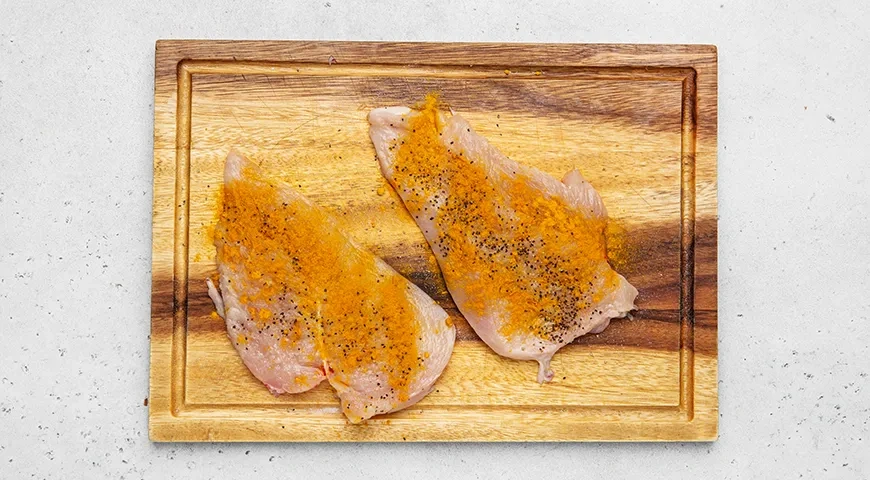 Салат Генеральский с грибами: шаг 2