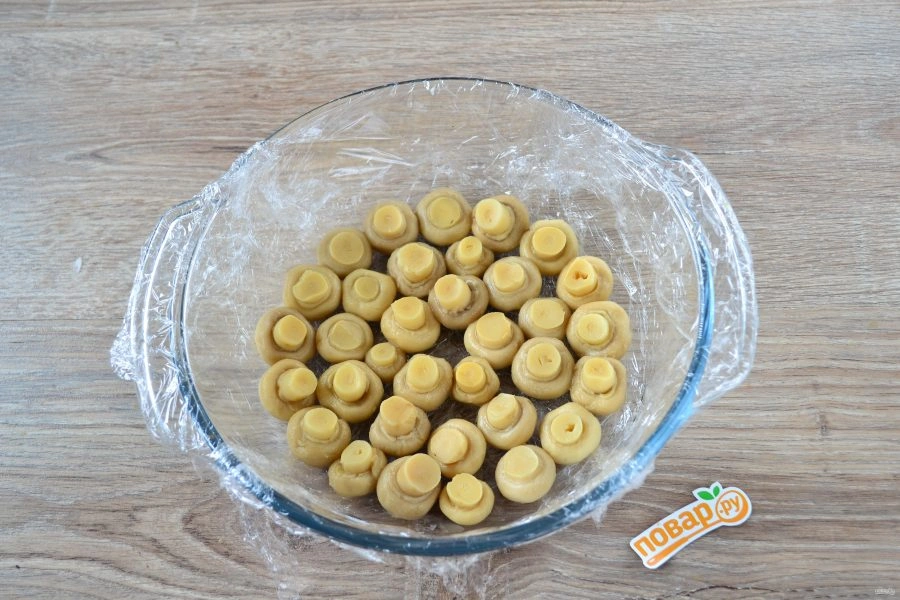 Шаг 2: Салат грибная поляна