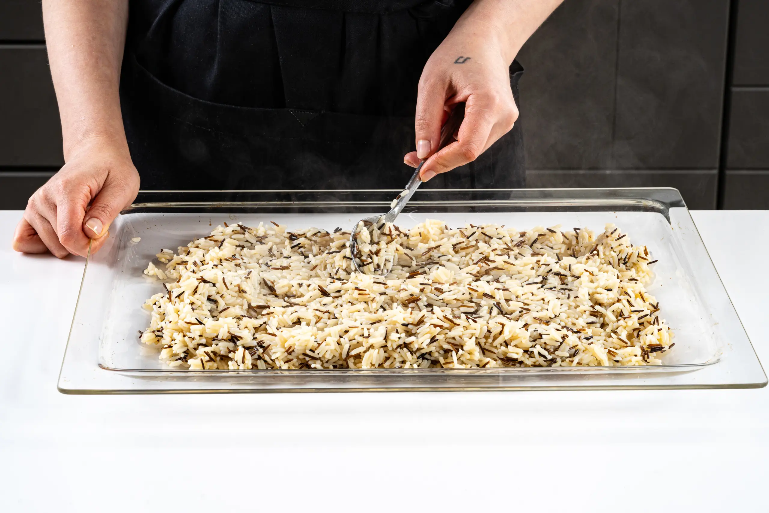 Шаг 2: Салат из дикого риса с цветной капустой