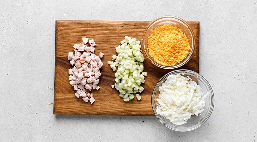 Салат Малахитовый браслет: шаг 2