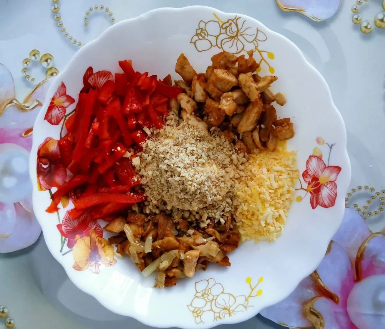 Салат «Праздничный»: шаг 2