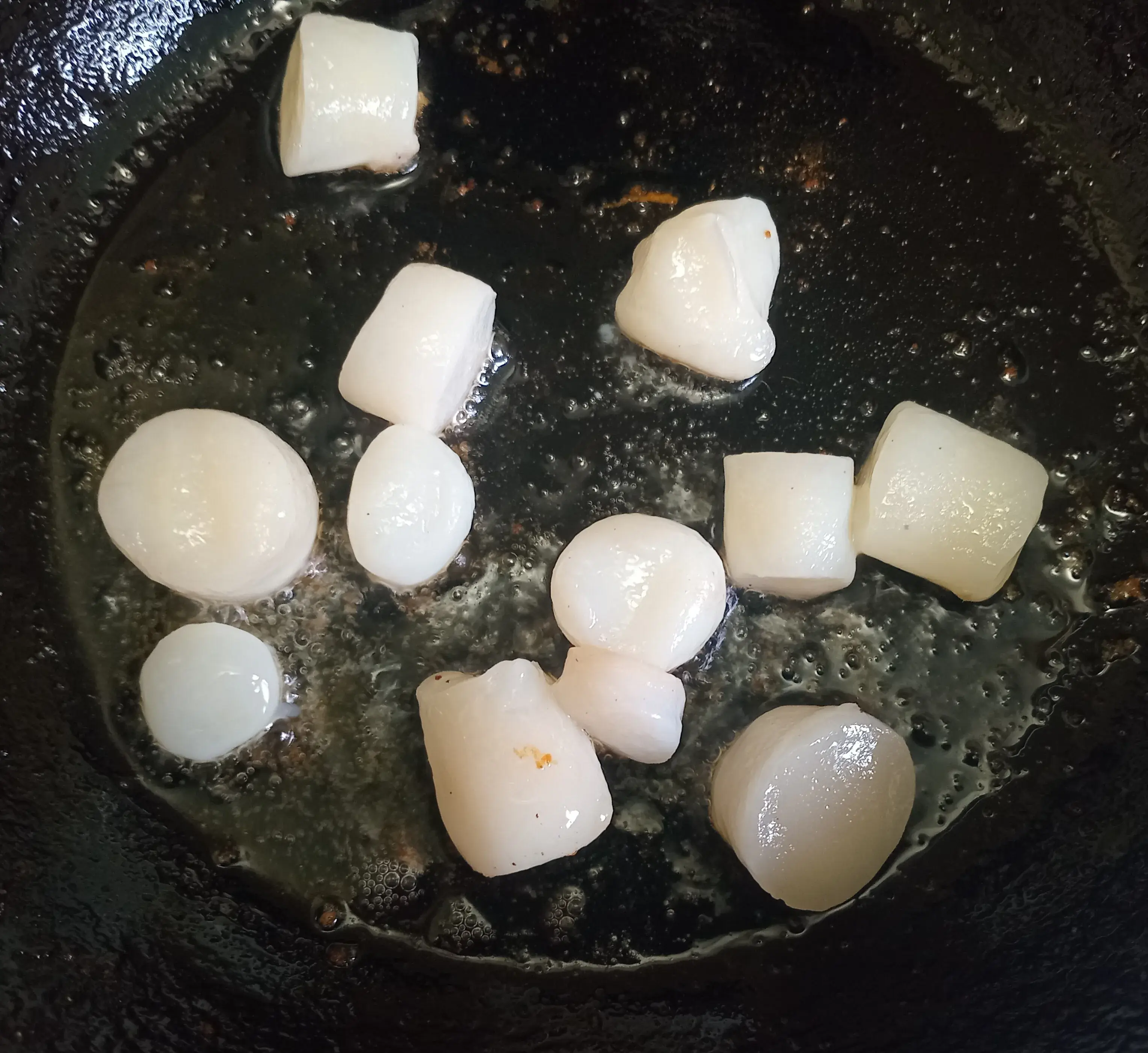 Салат с гребешками: шаг 2