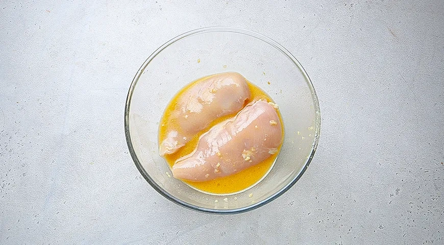 Салат с курицей, авокадо и грейпфрутом: шаг 2