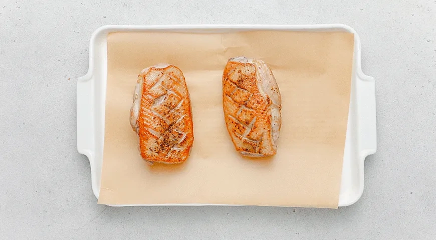 Салат с уткой и манго: шаг 2