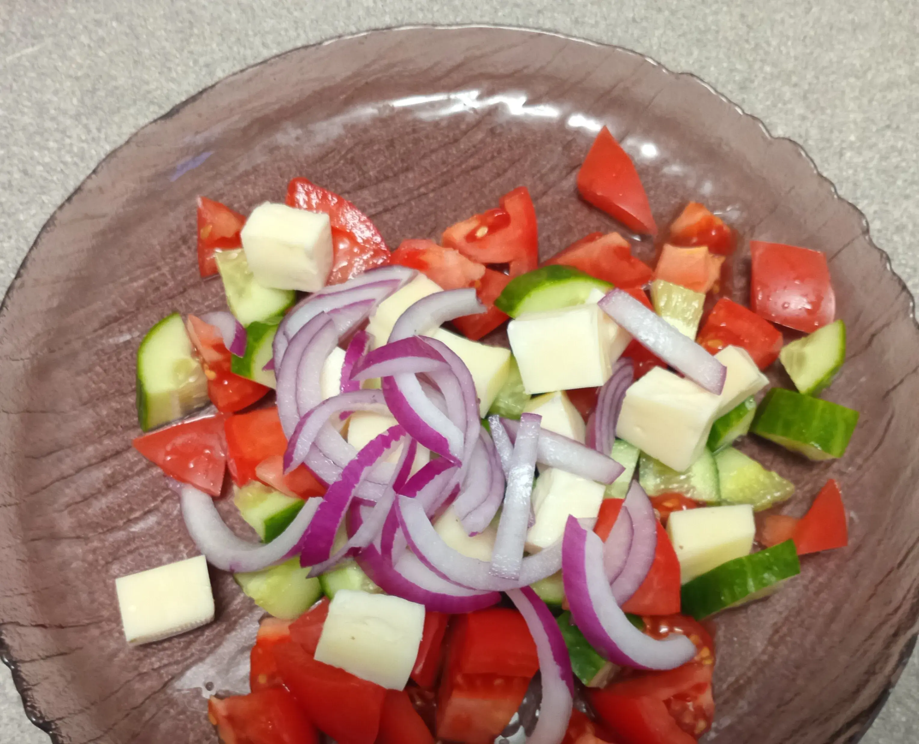 Салат с заправкой из зернистой горчицы: шаг 2