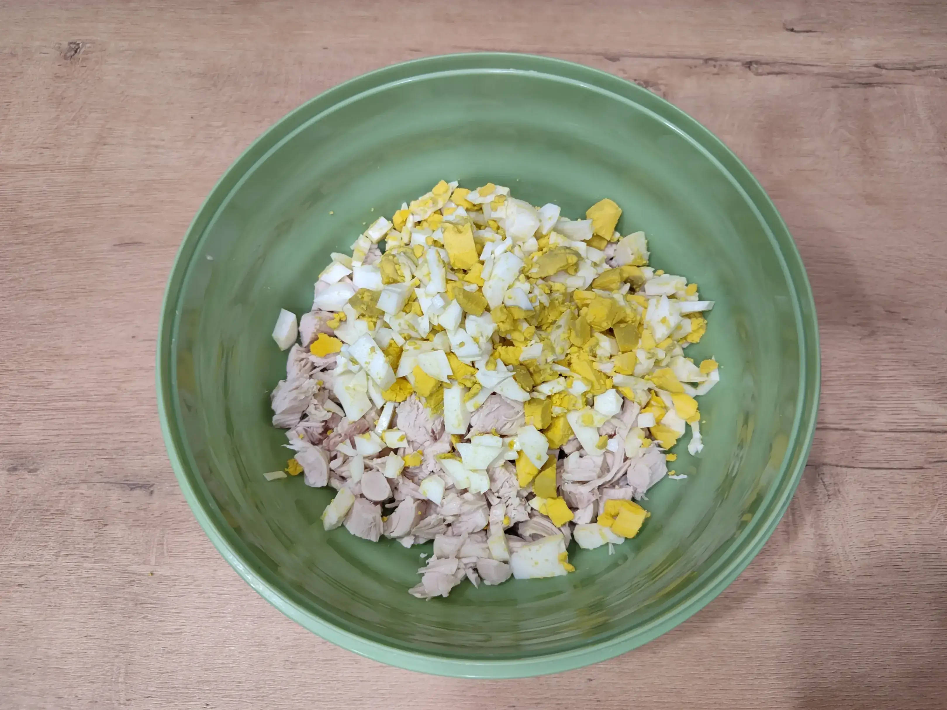 Салат «Счастливая подкова»: шаг 2