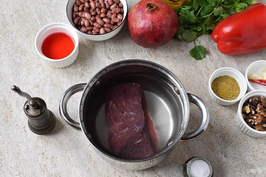 Шаг 2: Салат тбилиси с гранатом