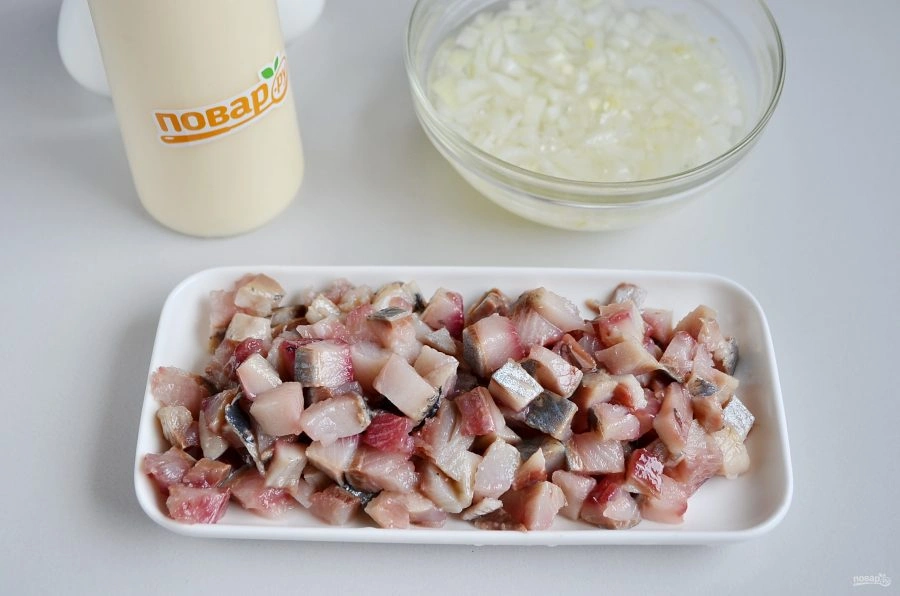 Шаг 2: Селедочный чизкейк