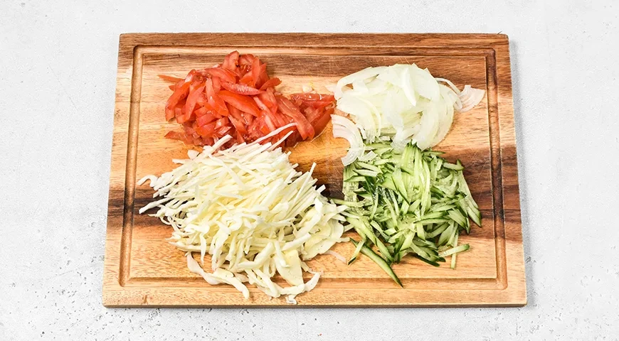 Шаурма в аэрогриле: шаг 2