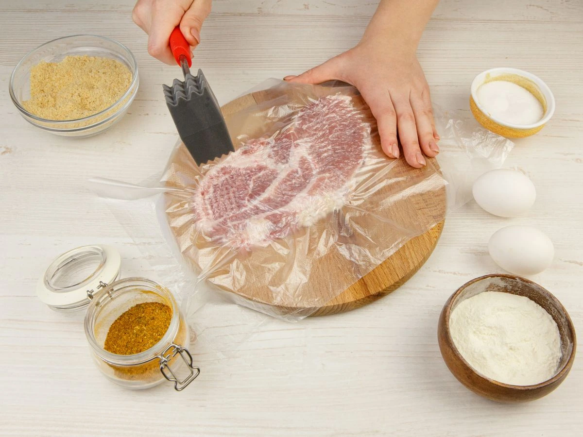 Шаг 2: Шницель из свинины