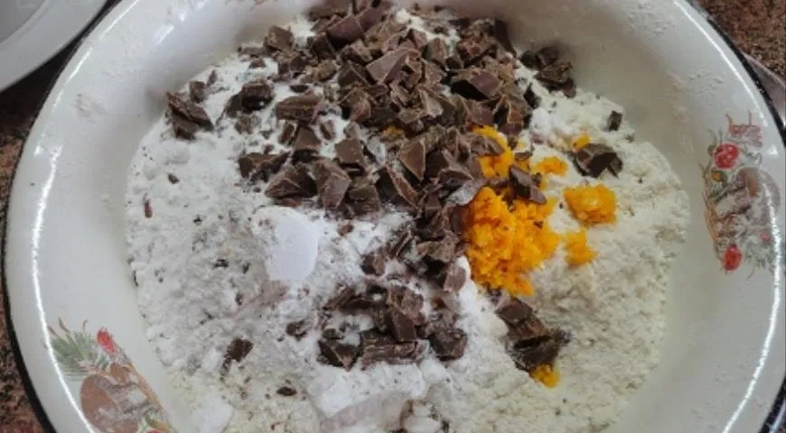 Шоколадно-апельсиновые сконы: шаг 2