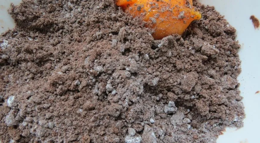 Шоколадный тарт с малиной: шаг 2