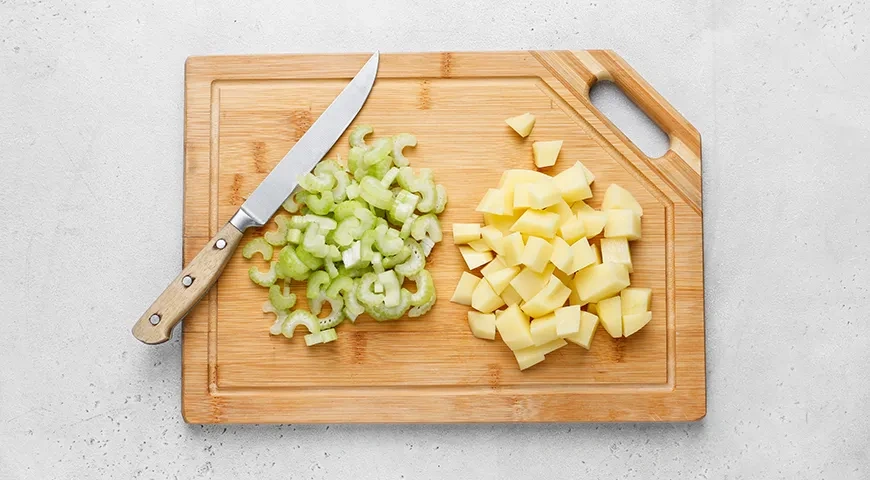 Сырный крем-суп с беконом: шаг 2