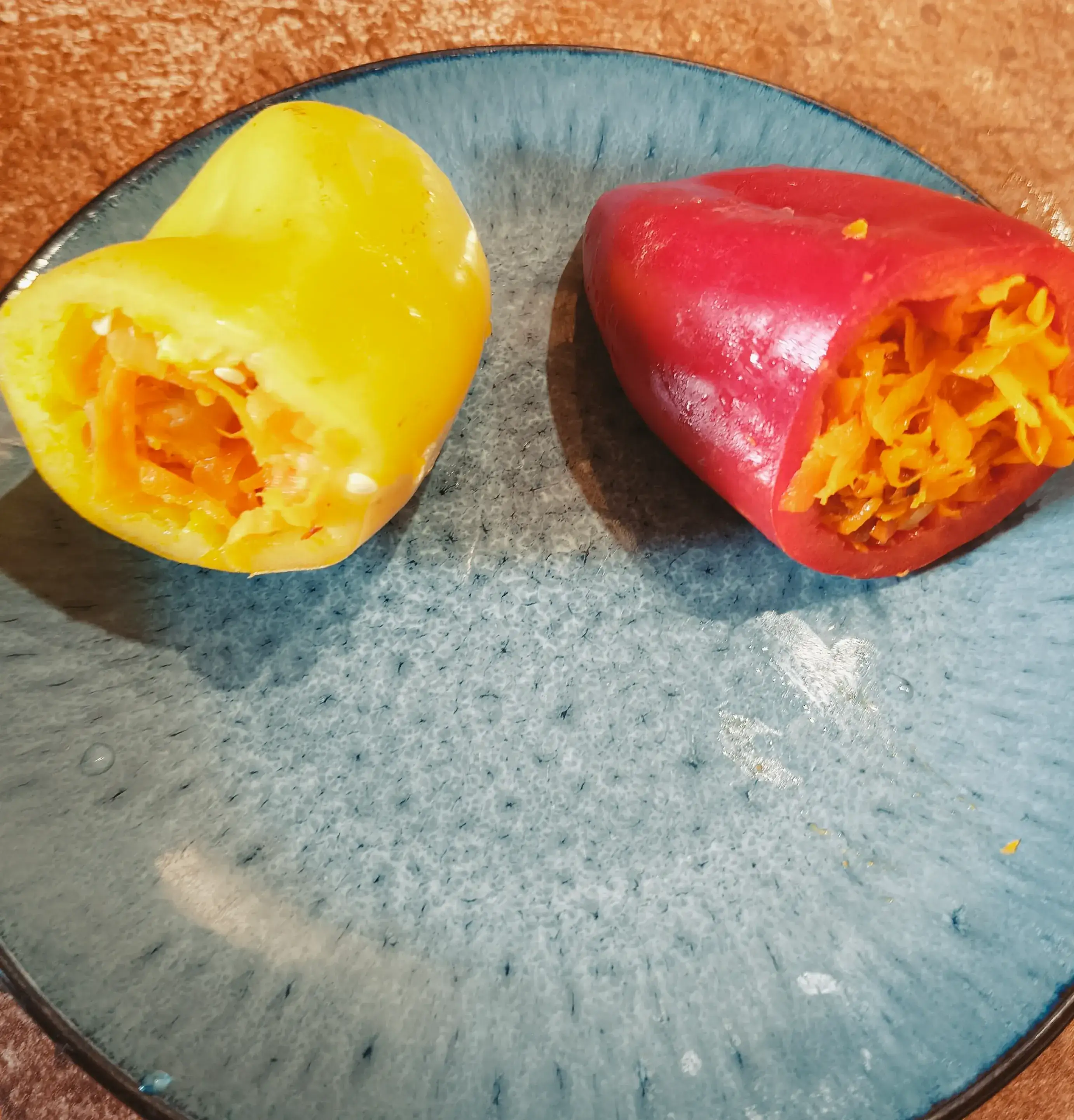 Болгарский перец с морковью в пароварке: шаг 2