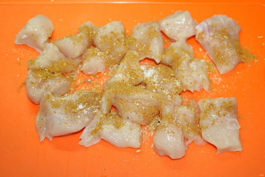 Шаг 2: Тыква запечённая с курицей