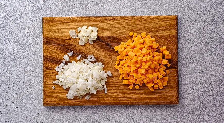 Тыквенное рагу с мини-пельменями: шаг 2