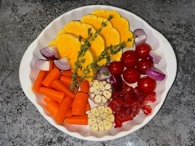 Тыквенный суп с ньокками в виде тыковок: шаг 2