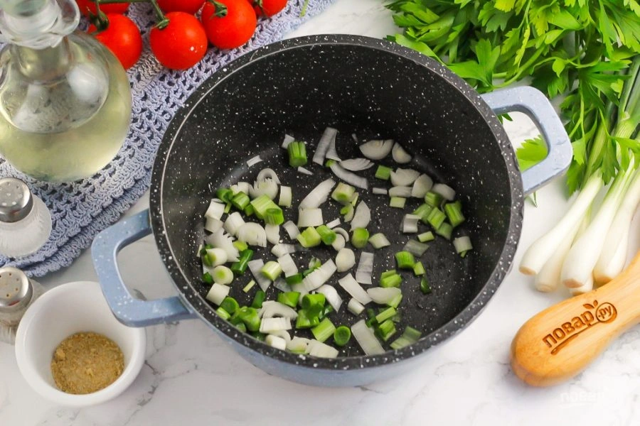 Шаг 2: Тыквенный суп с креветками