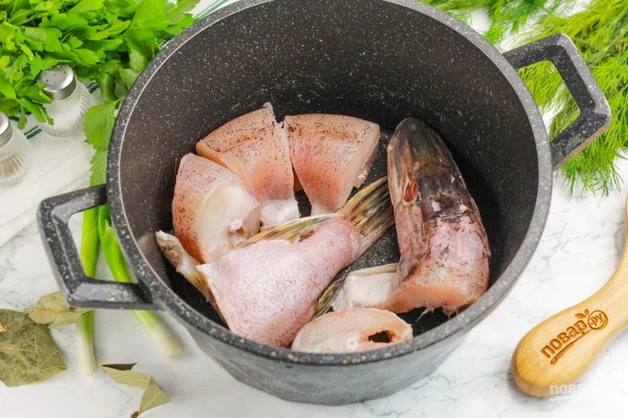 Шаг 2: Уха из щуки