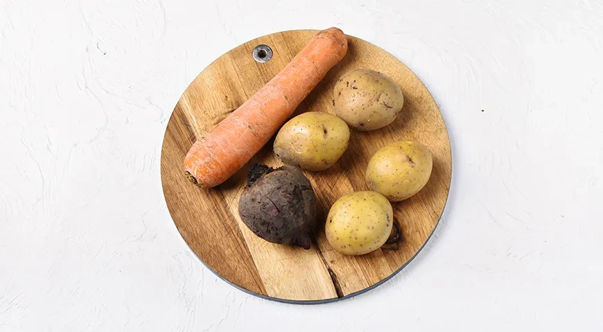 Винегрет с селедкой: шаг 2