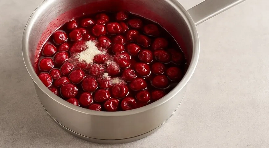 Вишневый пирог на дрожжевом тесте: шаг 2