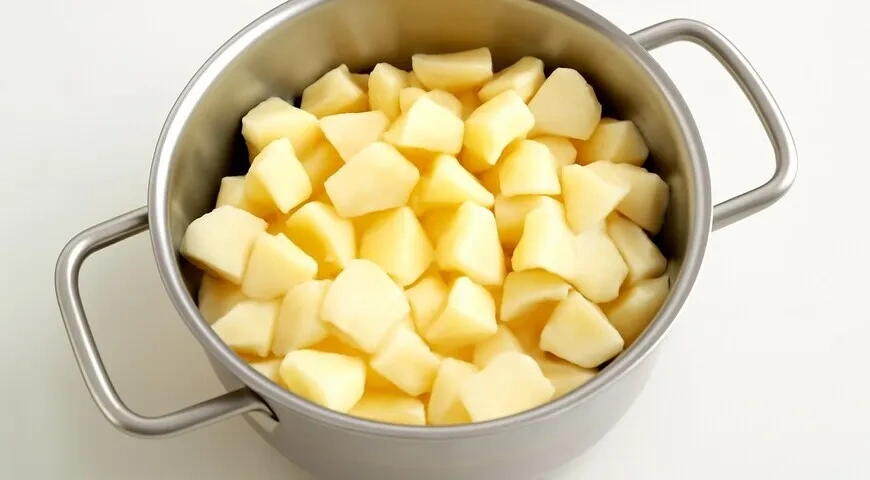 Яблочное пюре со сгущенкой: шаг 2