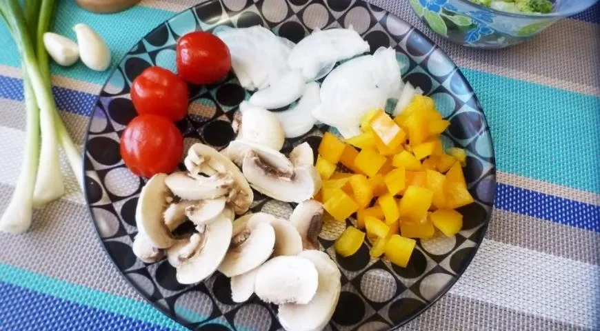 Овощное заливное: шаг 2