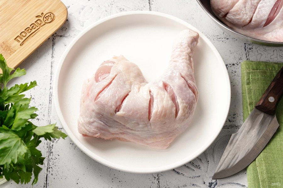 Шаг 2: Жареные куриные ножки