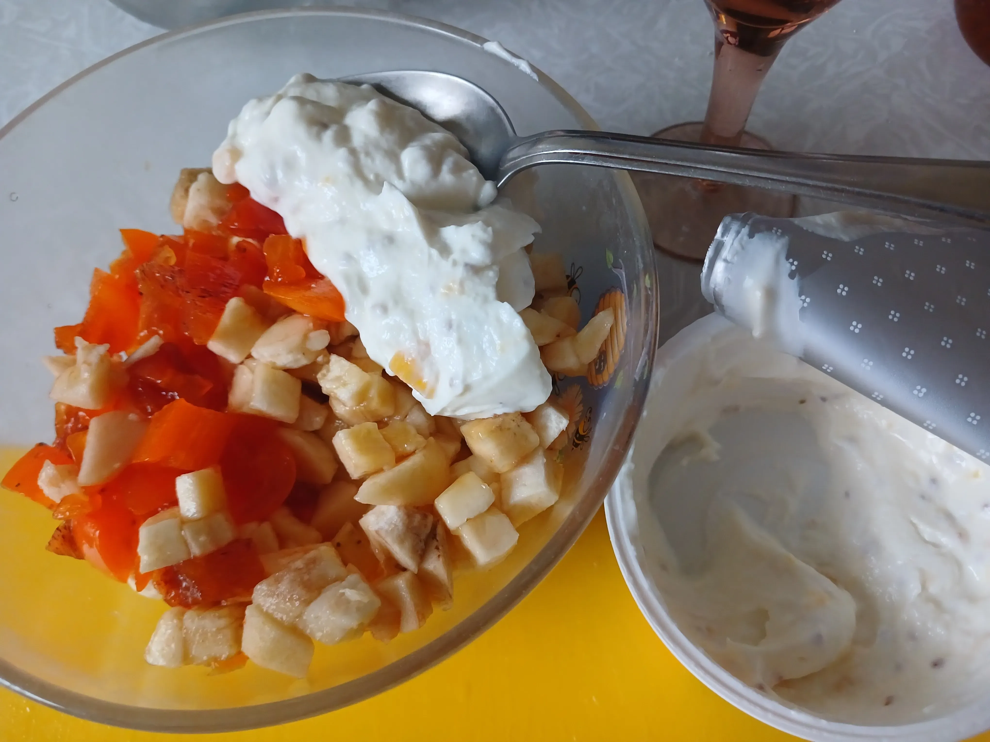 Зимняя фруктовая сказка: шаг 2