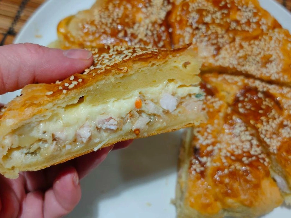 Шаг 23: Пирог с курицей и баклажаном