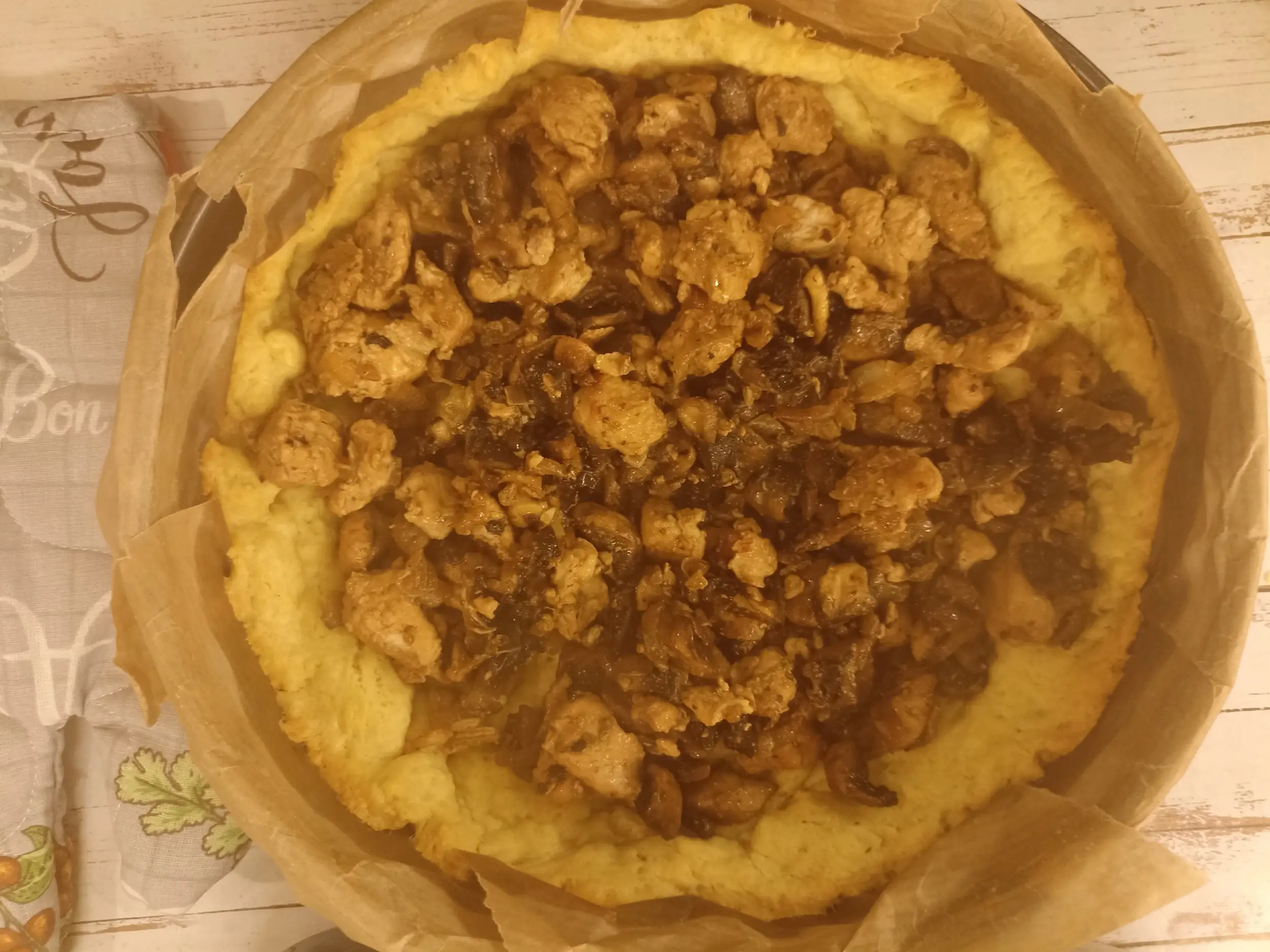 Шаг 23: Пирог с курицей и грибами в духовке