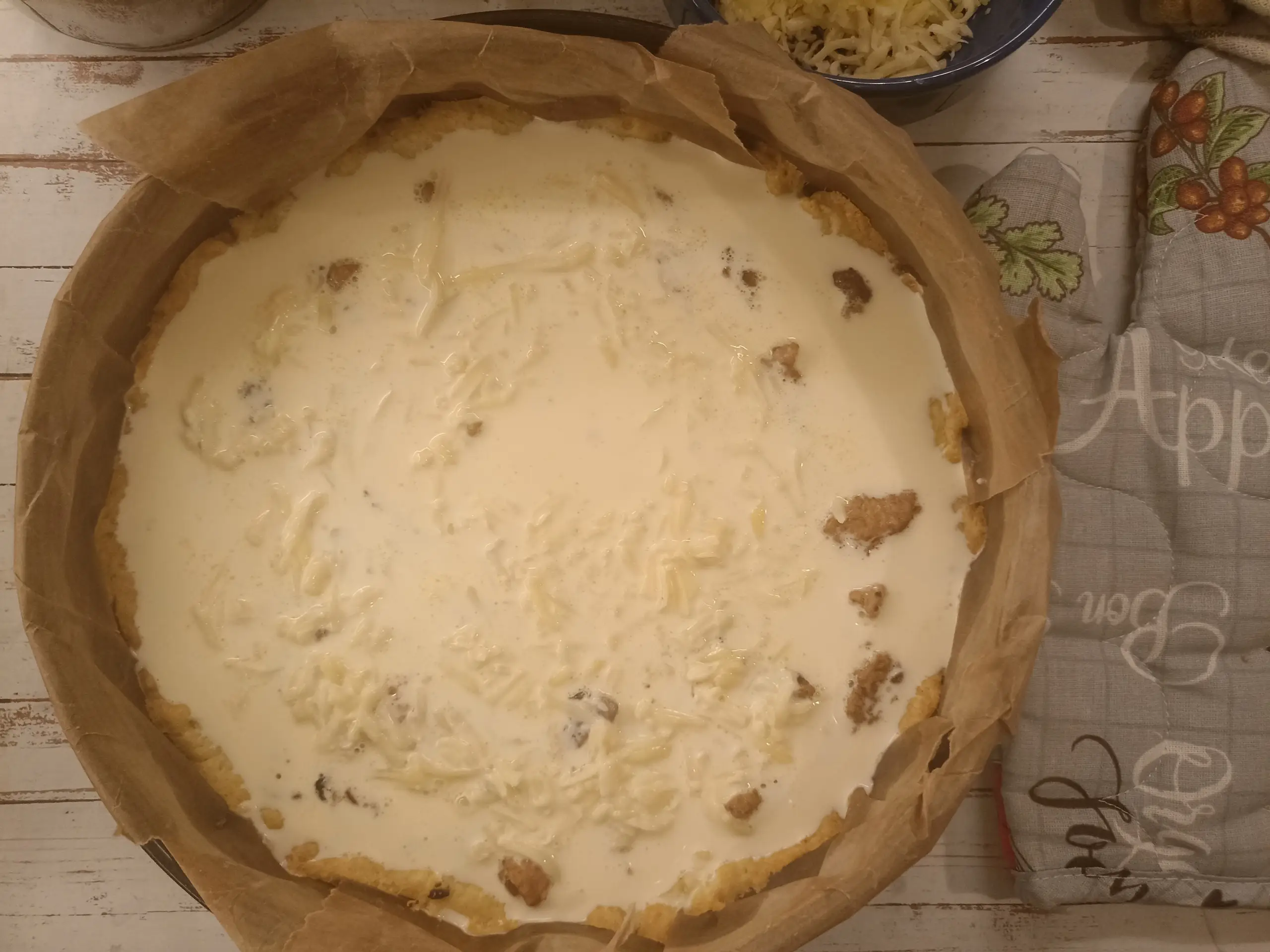 Шаг 24: Пирог с курицей и грибами в духовке