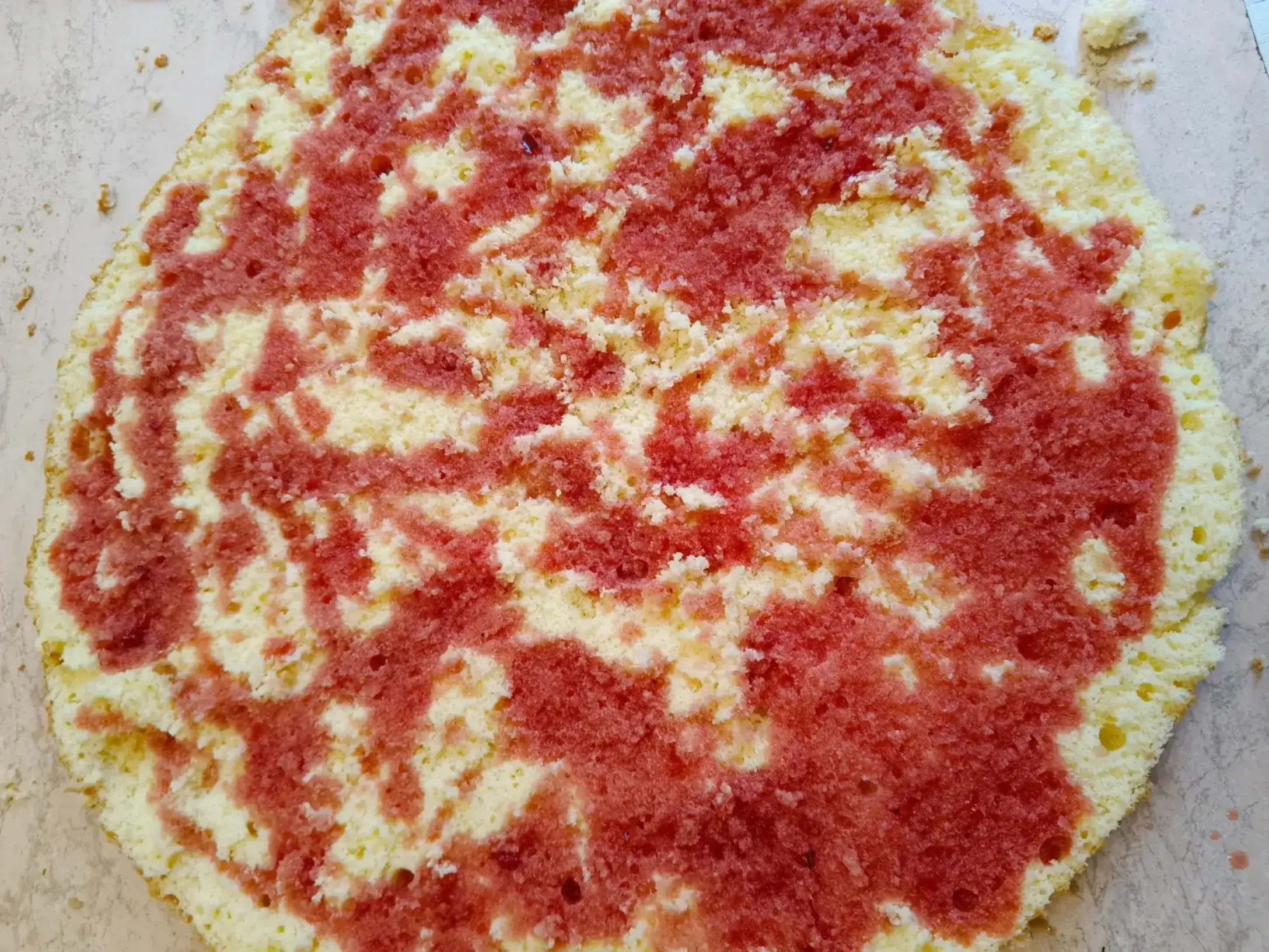 Бисквитный торт Cнежность: шаг 3