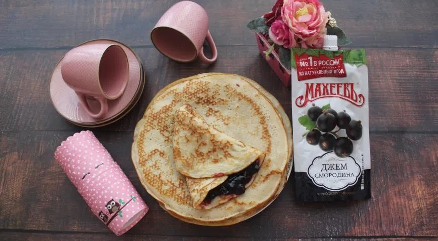 Блинчики для любимого с джемом "Махеевъ" на 23 февраля: шаг 3