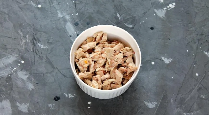 Блинный торт с курицей и грибами: шаг 3