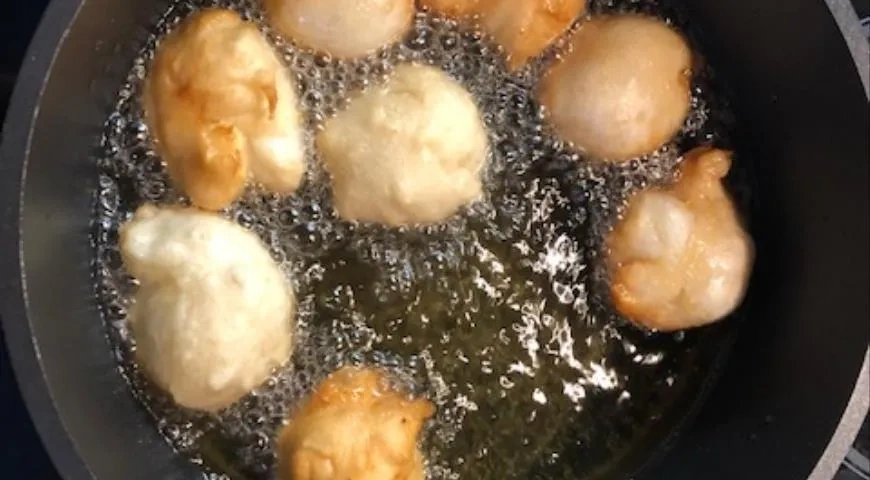 Боккончини ди пицца фритта: шаг 3