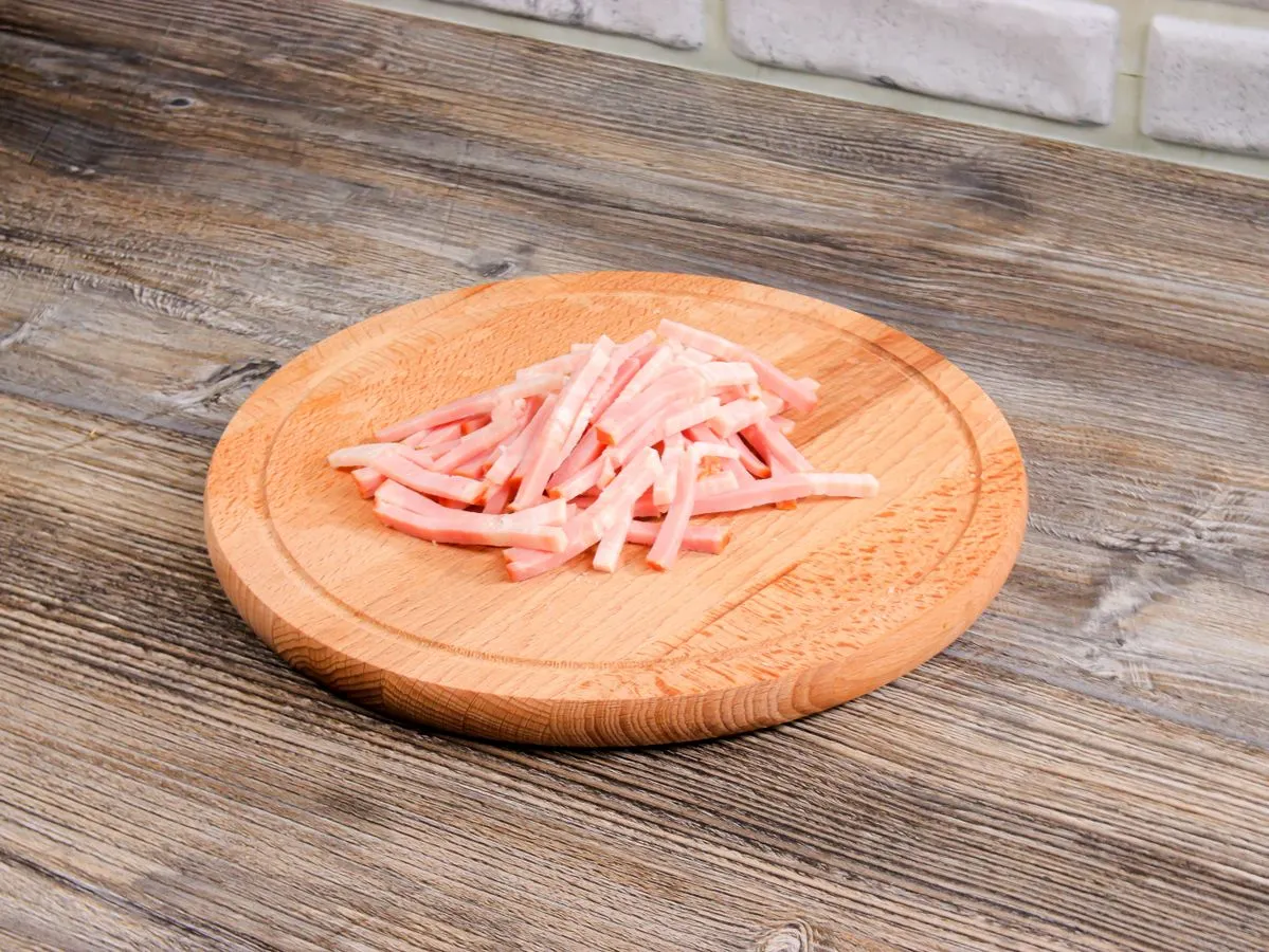 Шаг 3: Брускетта с ветчиной и сыром