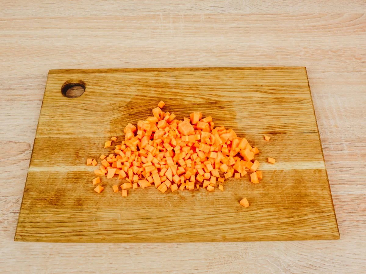 Шаг 3: Булгур с овощами и говядиной