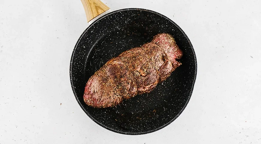 Цезарь с говядиной: шаг 3