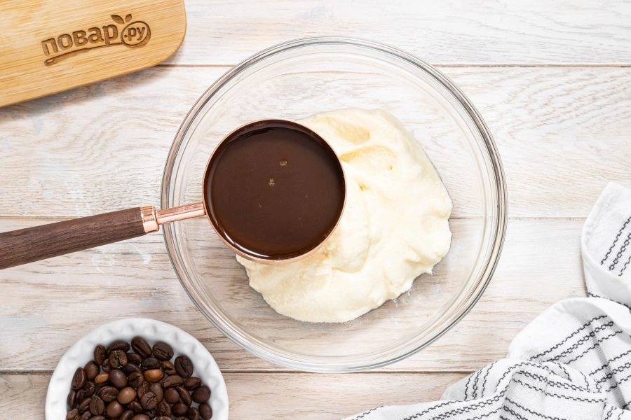 Шаг 3: Чиапудинг тирамису