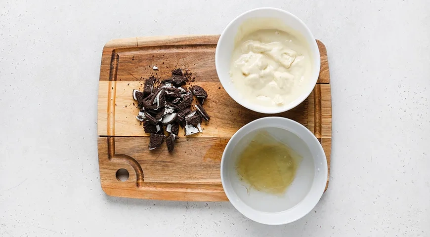 Чизкейк «Орео» без выпечки: шаг 3